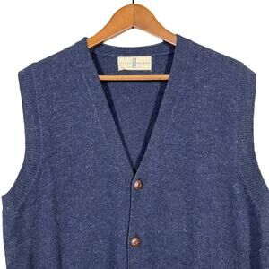 Vintage River Trader Collegiate Sweater Vest Cardigan Button - M